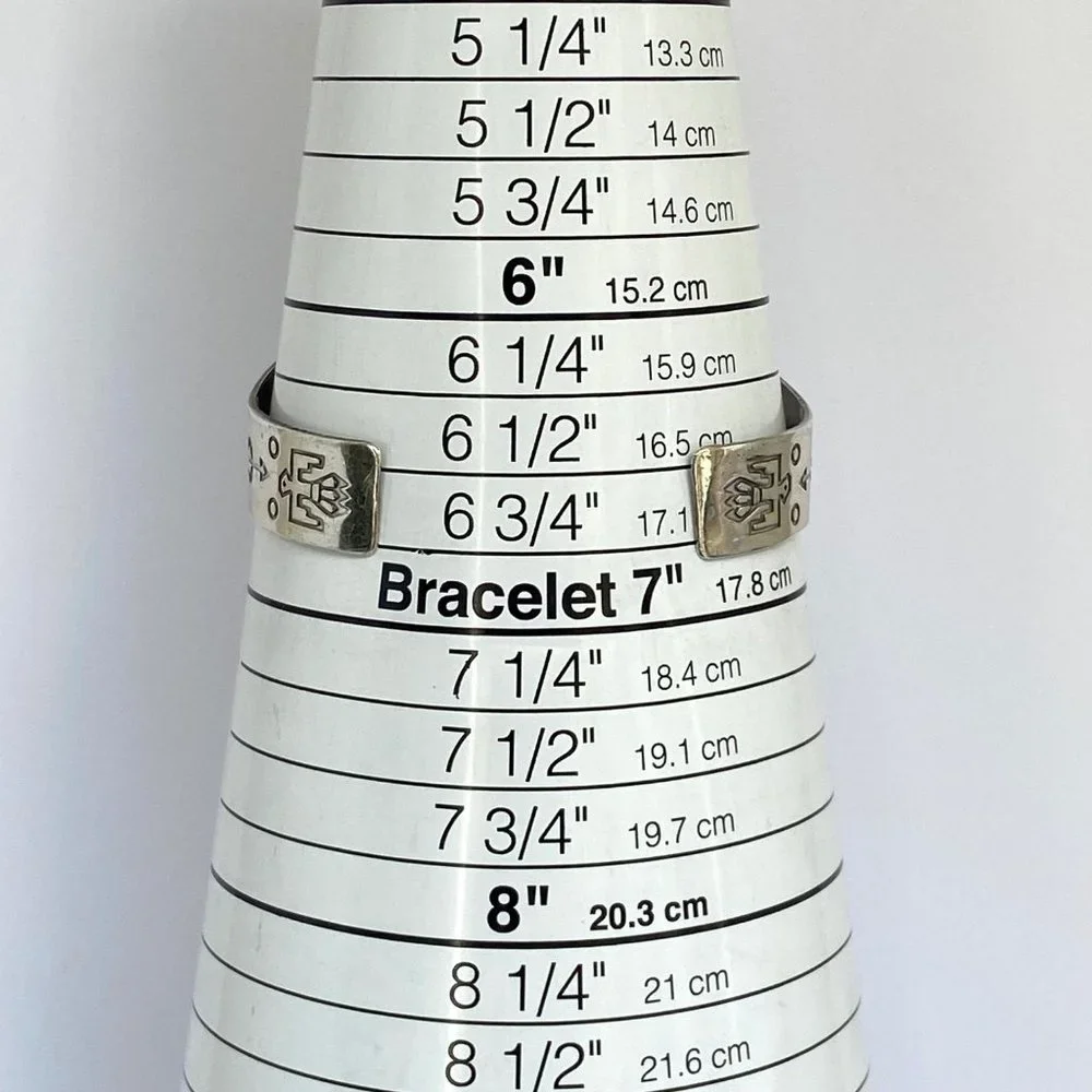 VTG Bell Trading Sterling Silver 925 Southwest Turquoise Wide Band Cuff Bracelet - Picture 9 of 16